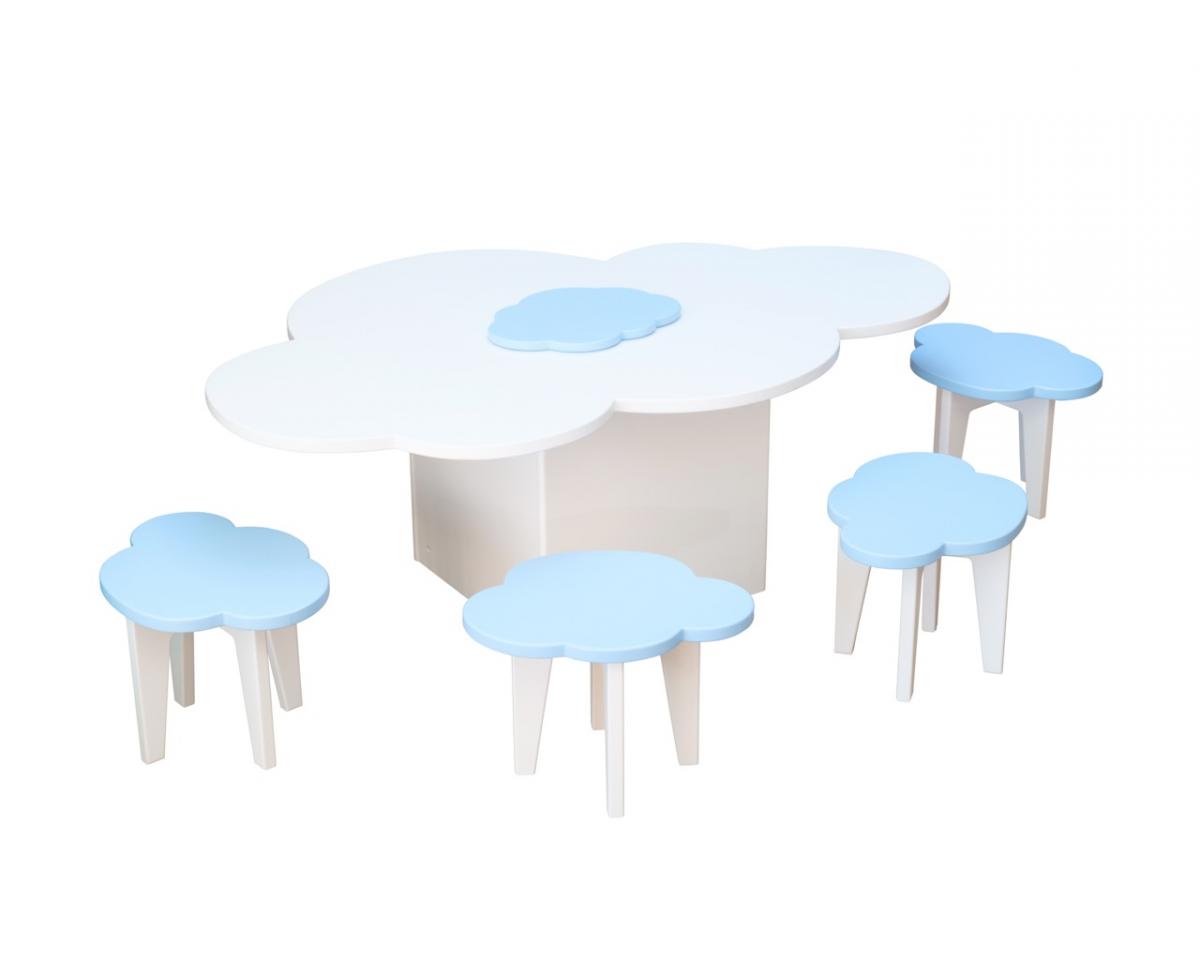 Tabouret Nuage Bleu